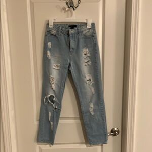 Light Blue Distressed Jeans
